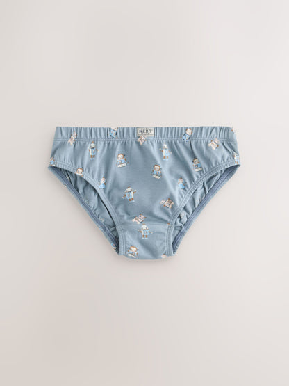 Dsiney Kidz - Multicolour Robot Cotton Printed Briefs 5 Pack (1.5-10yrs) image 4