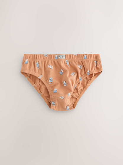 Dsiney Kidz - Multicolour Robot Cotton Printed Briefs 5 Pack (1.5-10yrs) image 6