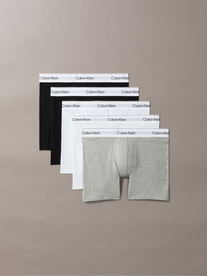 Dsiney Kidz - Calvin Klein Black/White/Grey Icon Cotton Stretch Boxer Trunks Set image 1