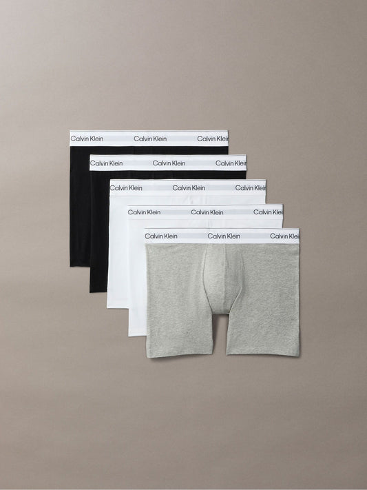 Disney Kidz - Calvin Klein Black/White/Grey Icon Cotton Stretch Boxer Trunks Set image 1