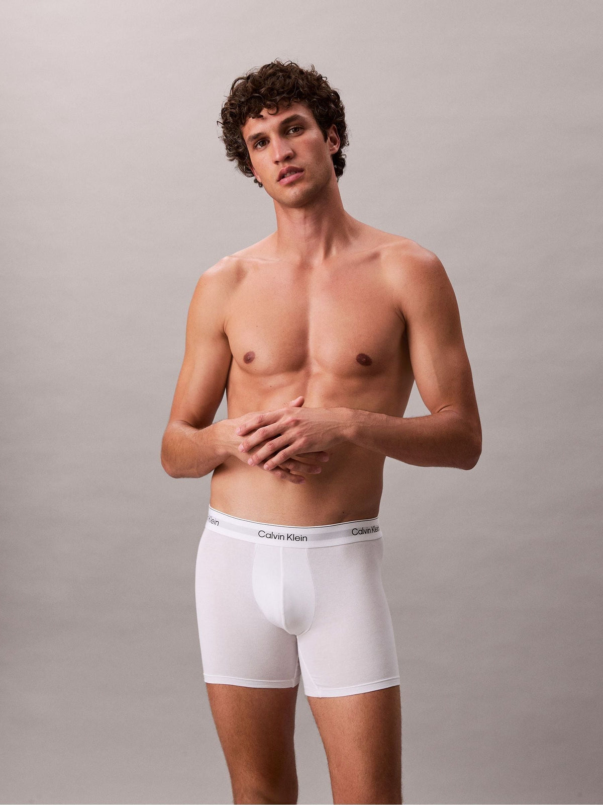 Dsiney Kidz - Calvin Klein Black/White/Grey Icon Cotton Stretch Boxer Trunks Set image 2