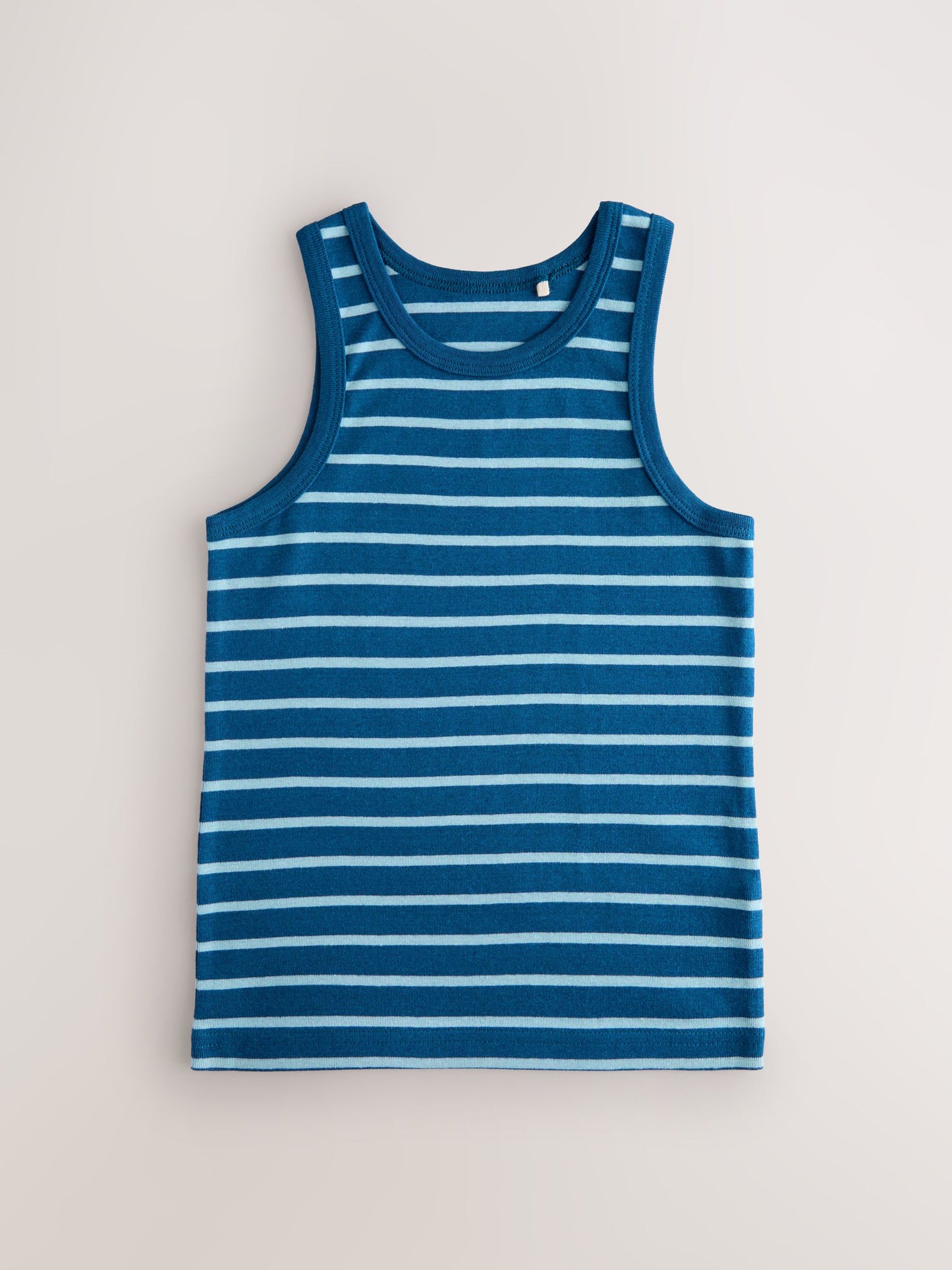 Dsiney Kidz - Blue/White Stripe Vests 5 Pack (1.5-16yrs) image 2