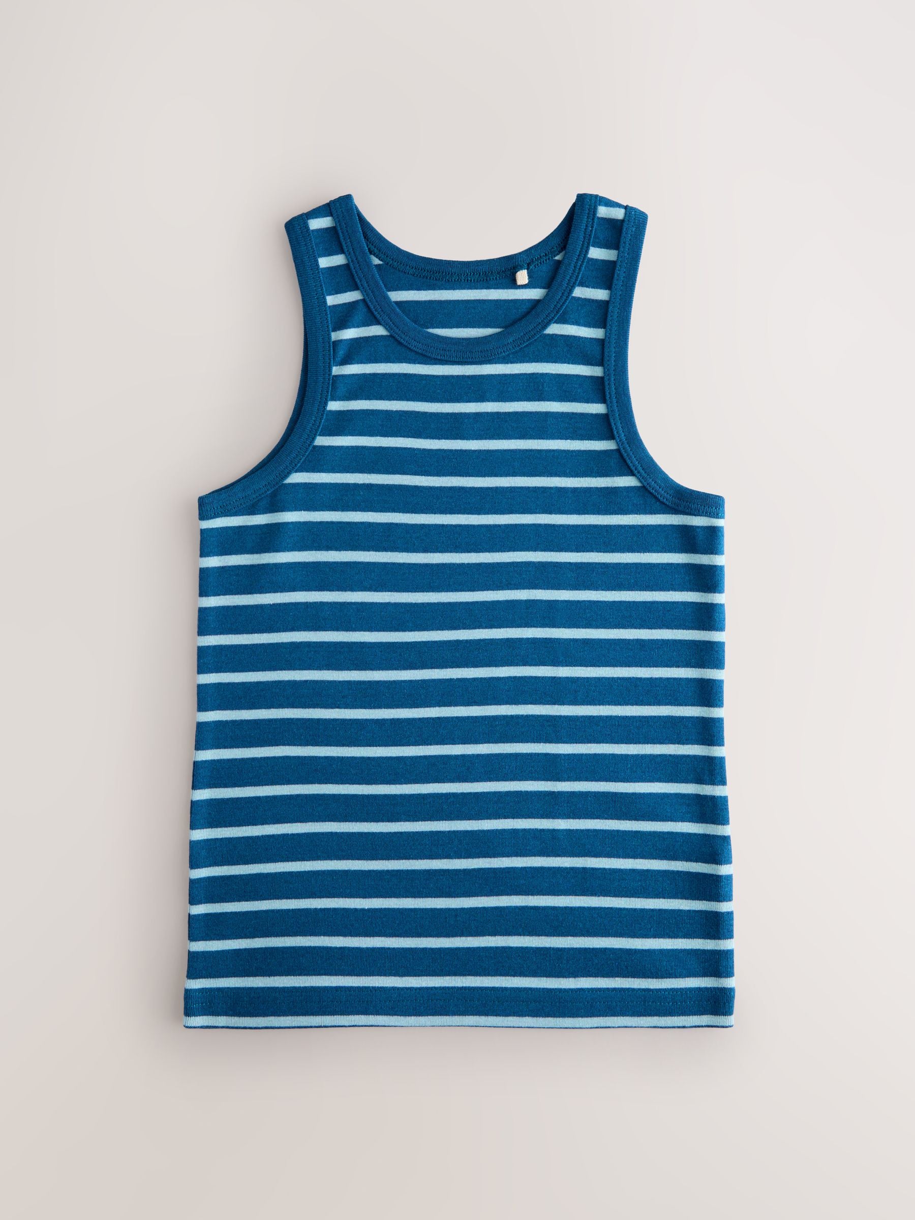 Dsiney Kidz - Blue/White Stripe Vests 5 Pack (1.5-16yrs) image 2