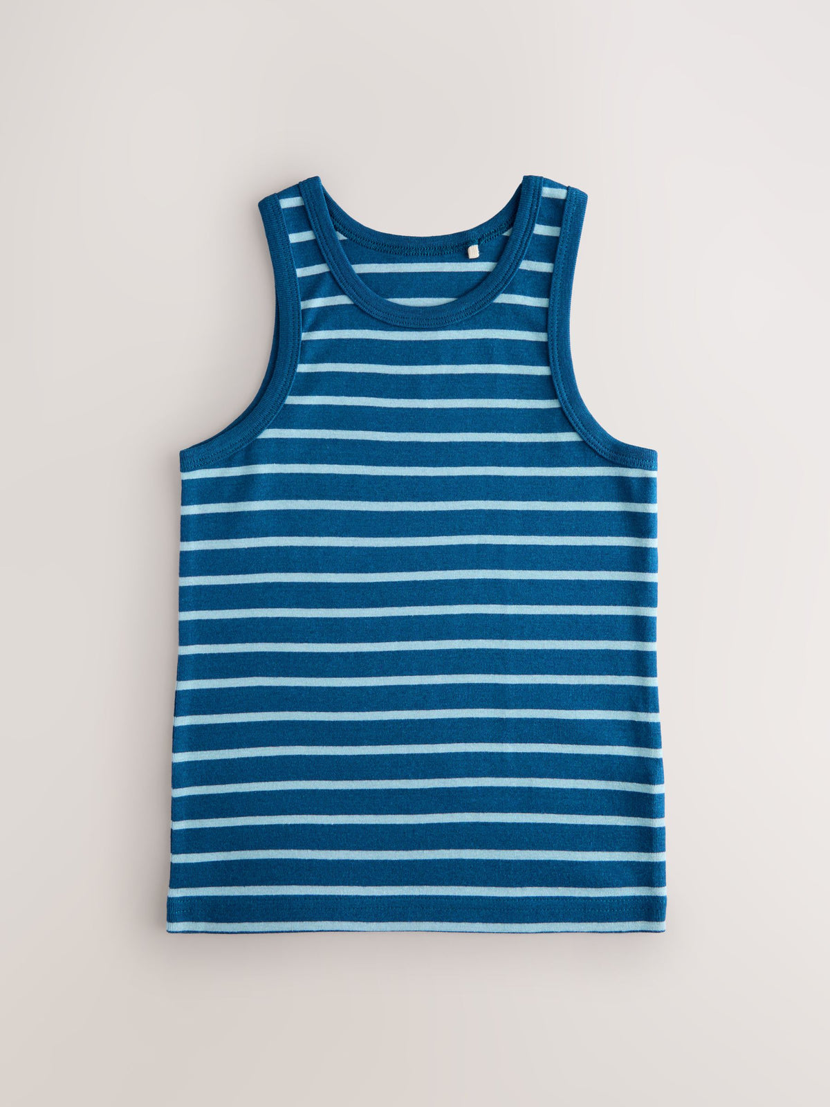 Dsiney Kidz - Blue/White Stripe Vests 5 Pack (1.5-16yrs) image 2
