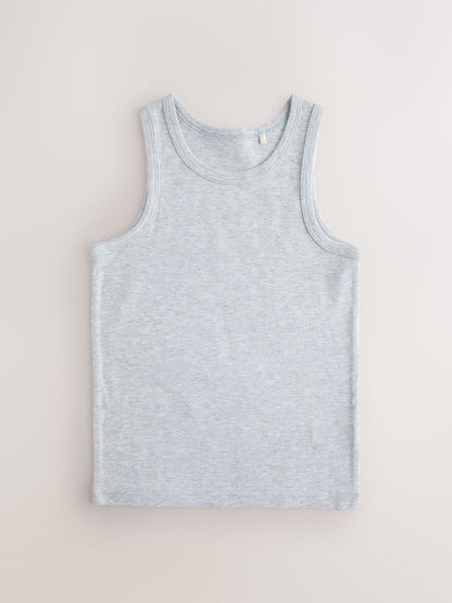 Dsiney Kidz - Charcoal Grey Vests 5 Pack (1.5-16yrs) image 2