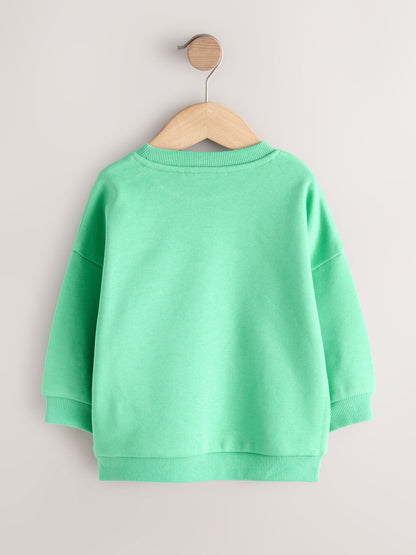 Dsiney Kidz - Green Palm Tree Printed Crew Neck Sweat Top (3mths-7yrs) image 7
