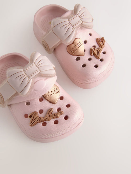 Baker by Ted Baker Baby Girls Clog Sandals With Bow image 1
