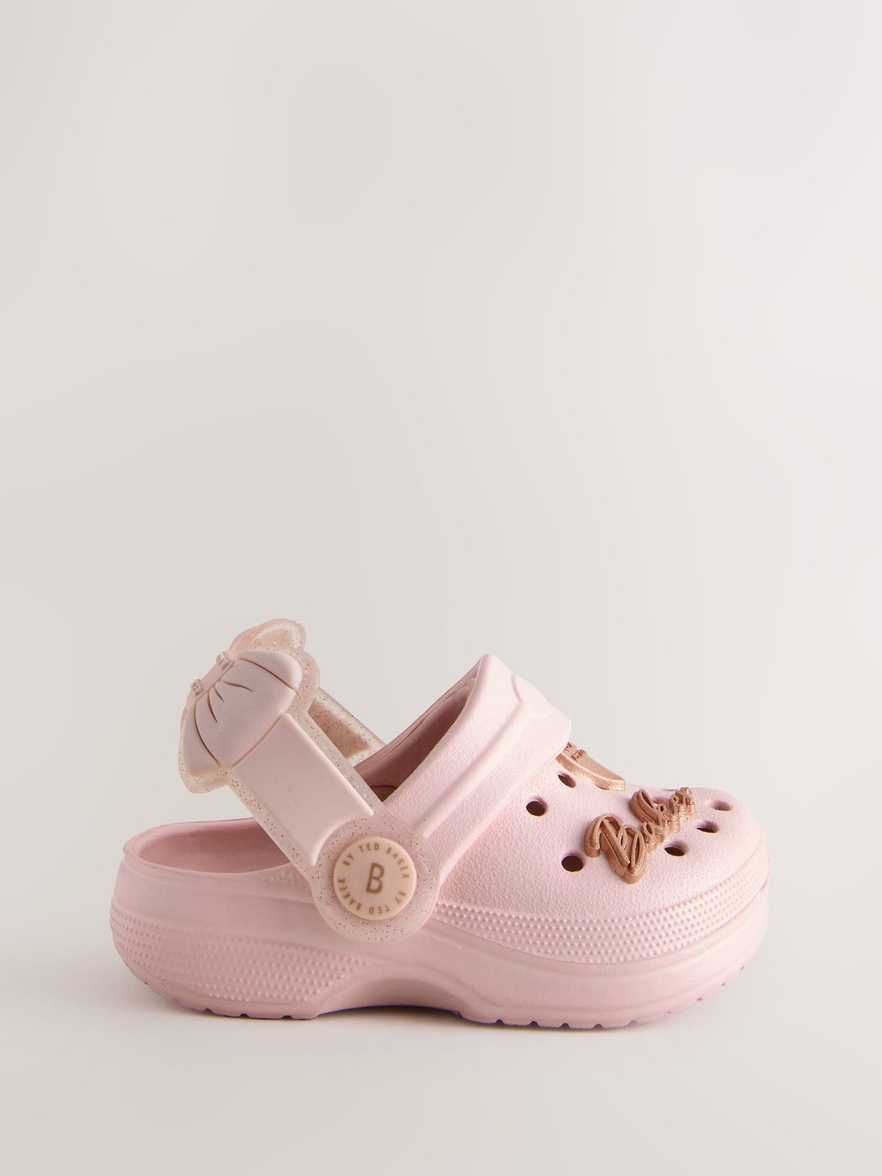 Baker by Ted Baker Baby Girls Clog Sandals With Bow image 3