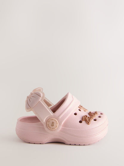 Baker by Ted Baker Baby Girls Clog Sandals With Bow image 3