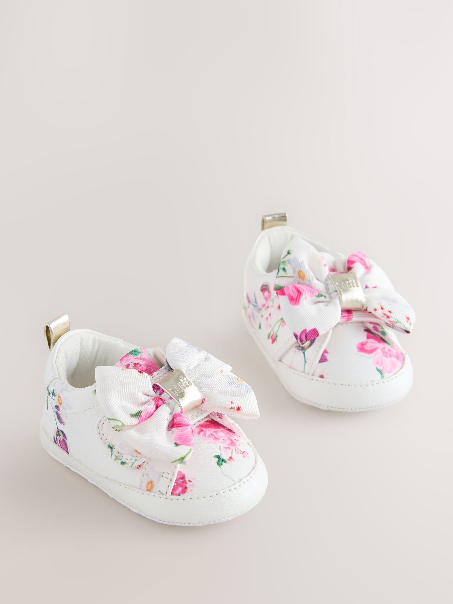 Baker by Ted Baker Baby Girls Organza Bow Padders Trainers image 1