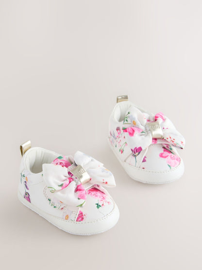Baker by Ted Baker Baby Girls Organza Bow Padders Trainers image 1