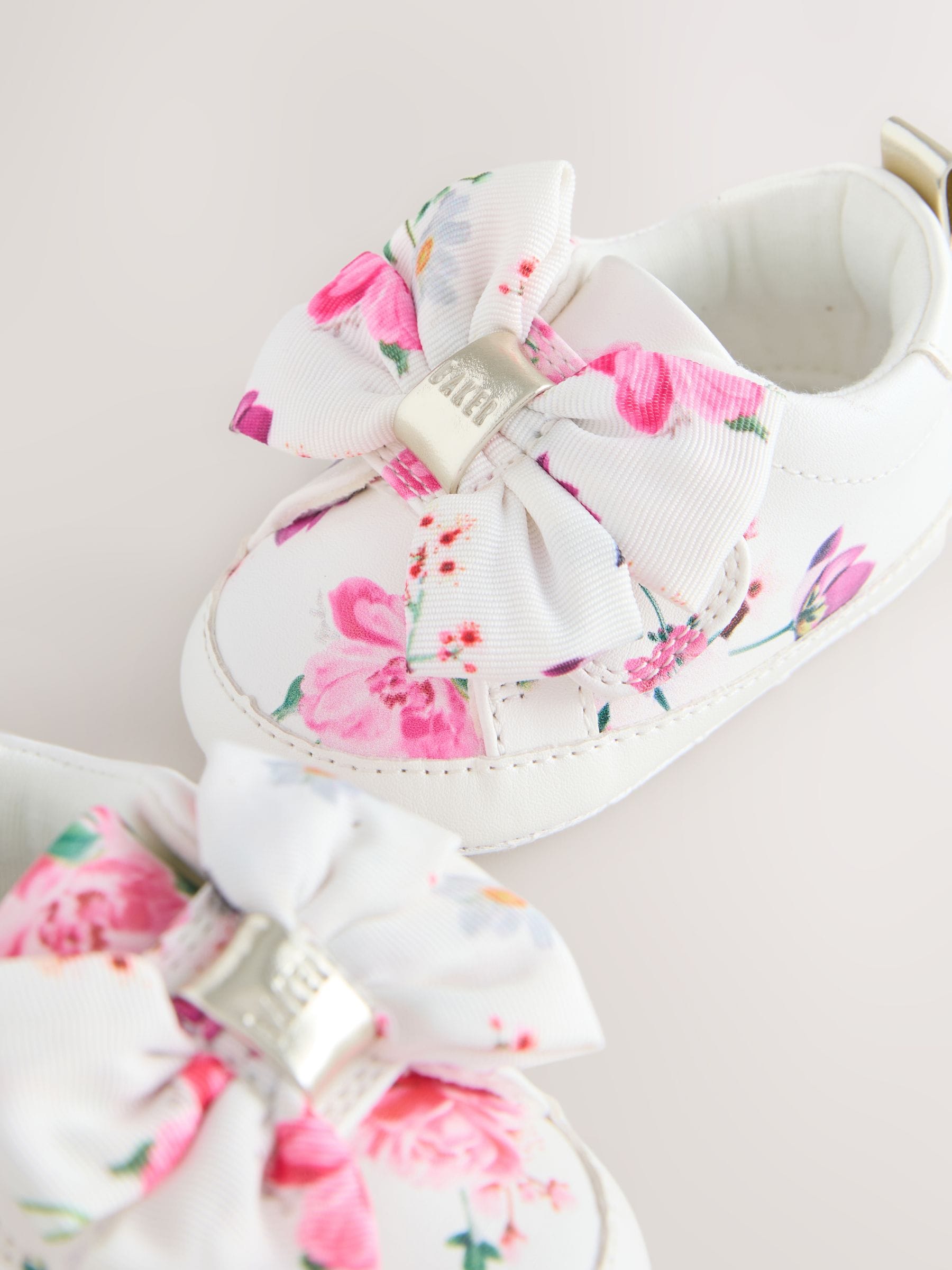 Baker by Ted Baker Baby Girls Organza Bow Padders Trainers image 3