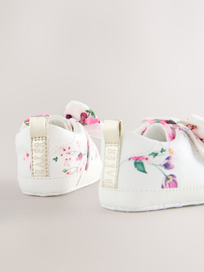 Baker by Ted Baker Baby Girls Organza Bow Padders Trainers image 4