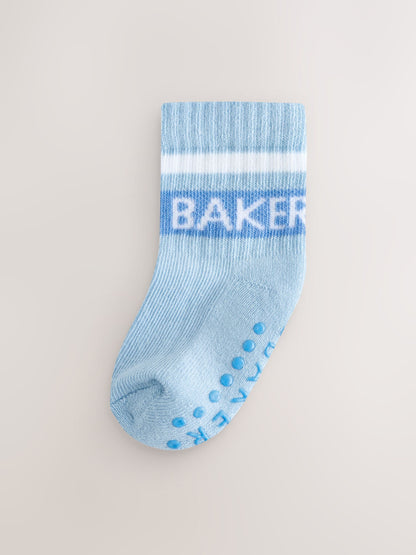 Baker by Ted Baker Baby Gripper Multi Socks 3 Pack image 3
