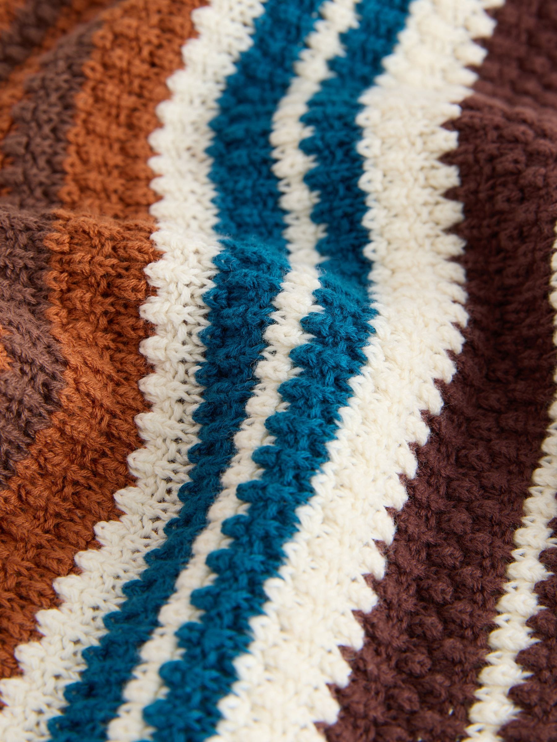 Dsiney Kidz - Brown Knitted Stripe Polo Shirt (3-16yrs) image 12