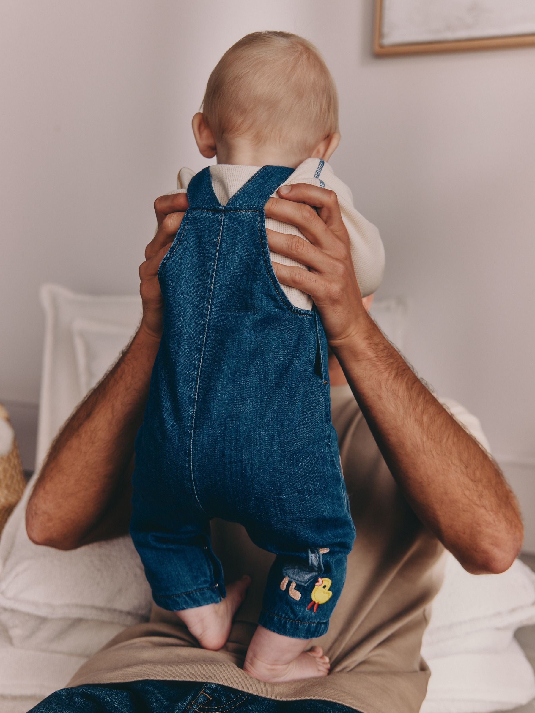 Bright Farm Baby Denim Dungarees and Bodysuit Set (0mths-2yrs) image 4