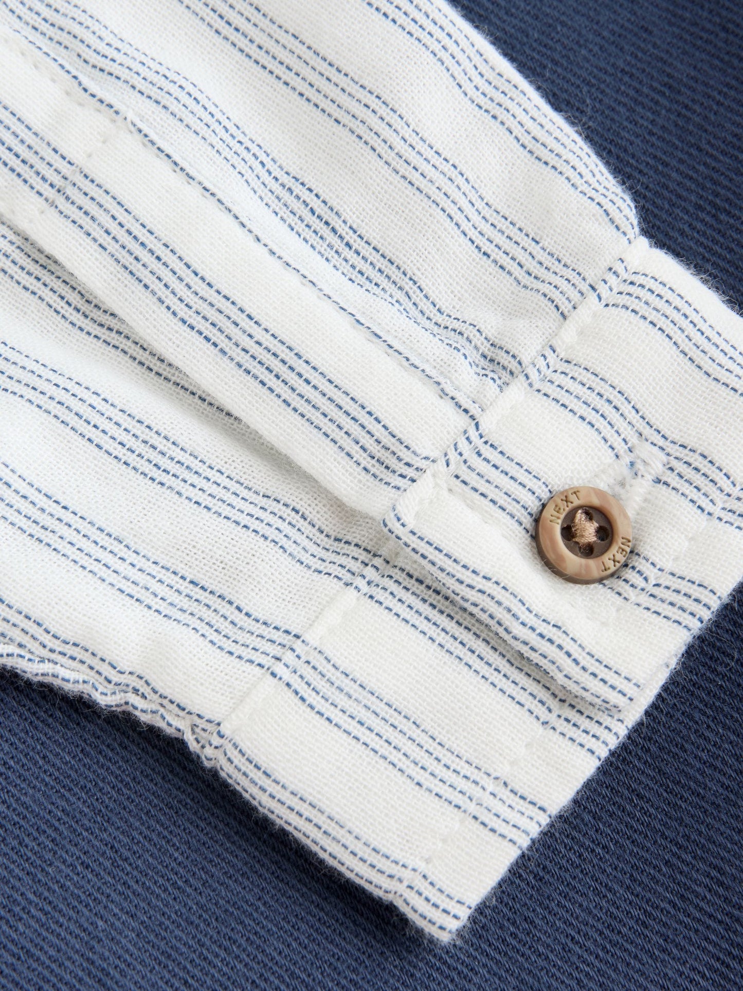 Navy Blue Woven Cotton Baby Dungaree and Bodysuit Set (0mths-3yrs) image 4