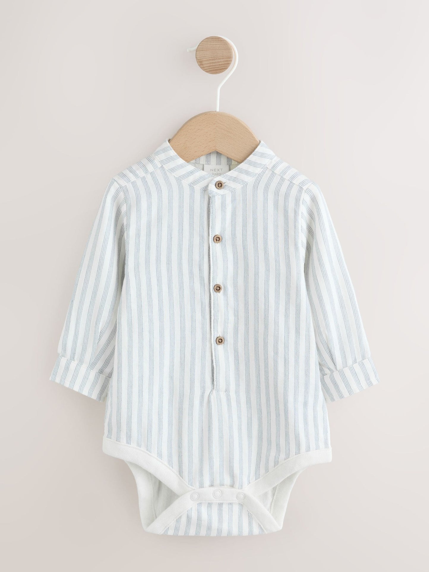 Navy Blue Woven Cotton Baby Dungaree and Bodysuit Set (0mths-3yrs) image 6