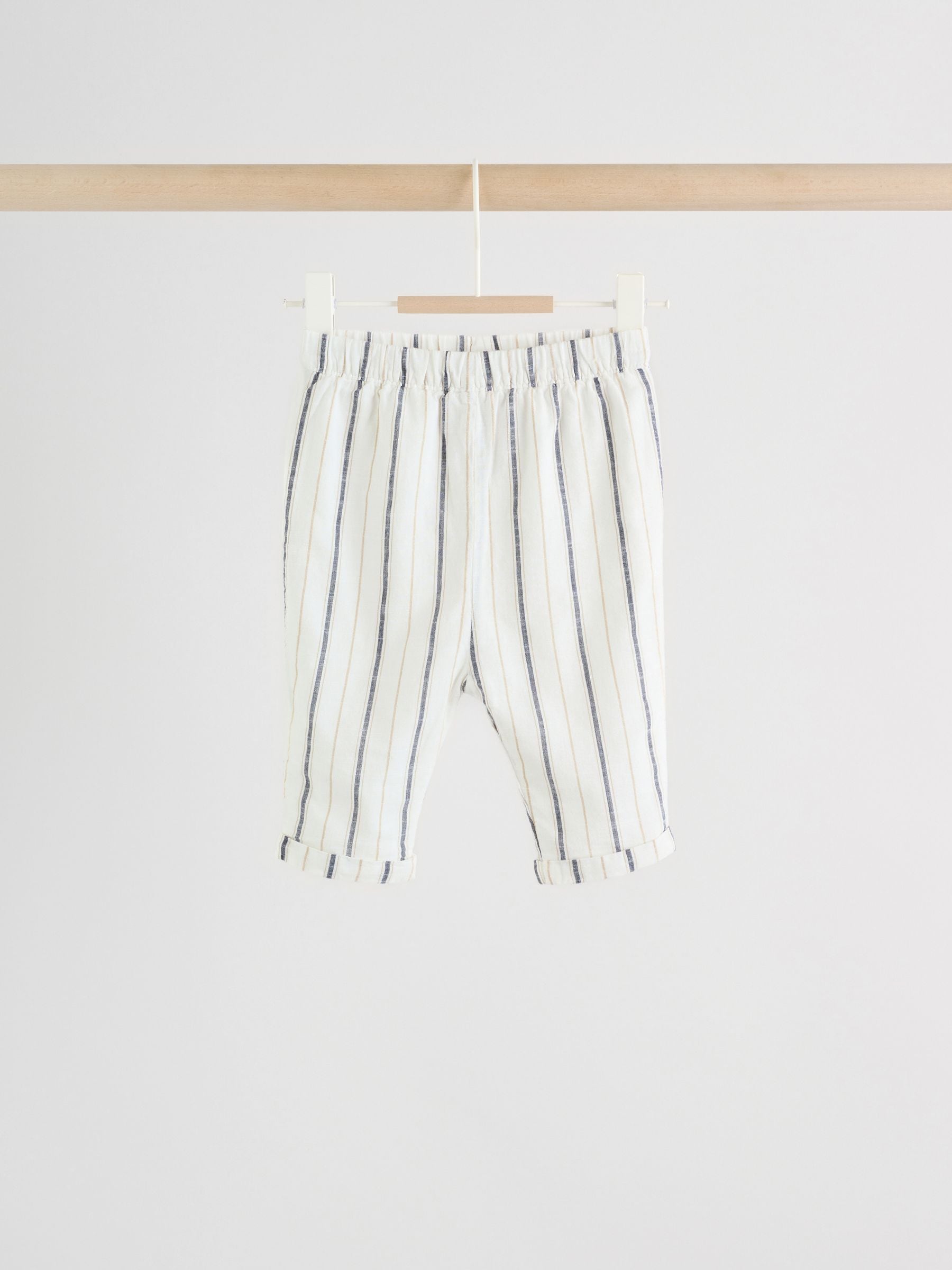 Neutral Stripe Sweat Top and Trousers Baby Set (0mths-2yrs) image 4