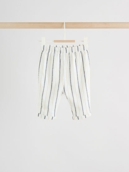 Neutral Stripe Sweat Top and Trousers Baby Set (0mths-2yrs) image 4