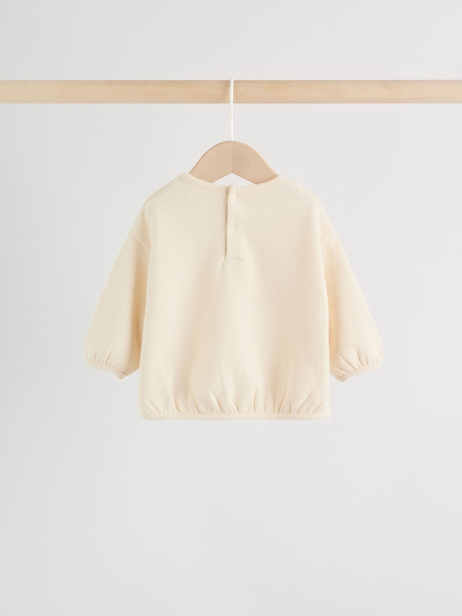 Neutral Stripe Sweat Top and Trousers Baby Set (0mths-2yrs) image 5