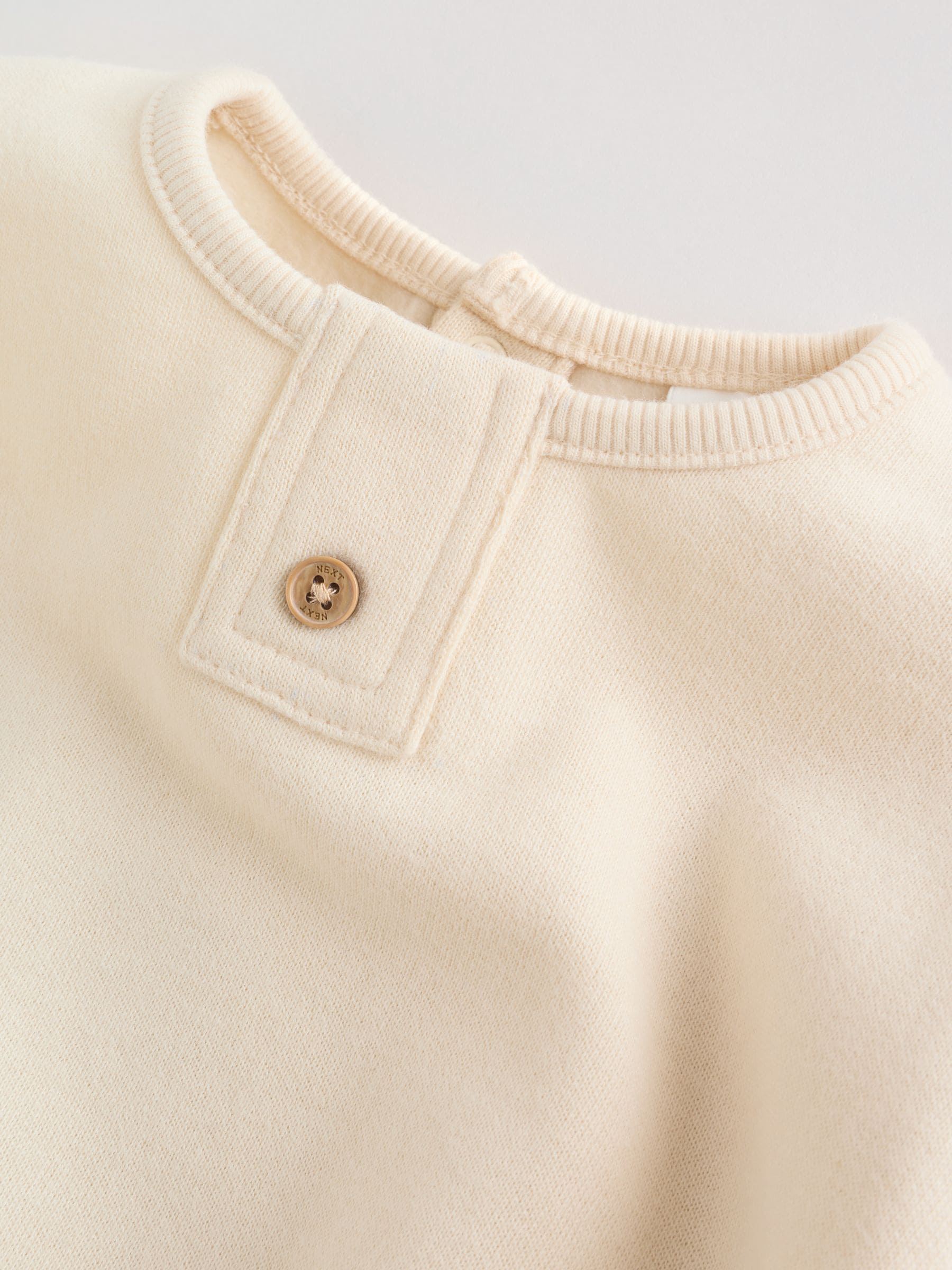 Neutral Stripe Sweat Top and Trousers Baby Set (0mths-2yrs) image 7