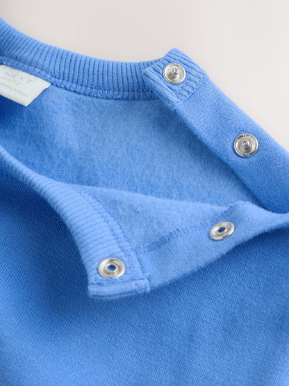 Cobalt Blue Baby Sweat Romper (0mths-3yrs) image 6