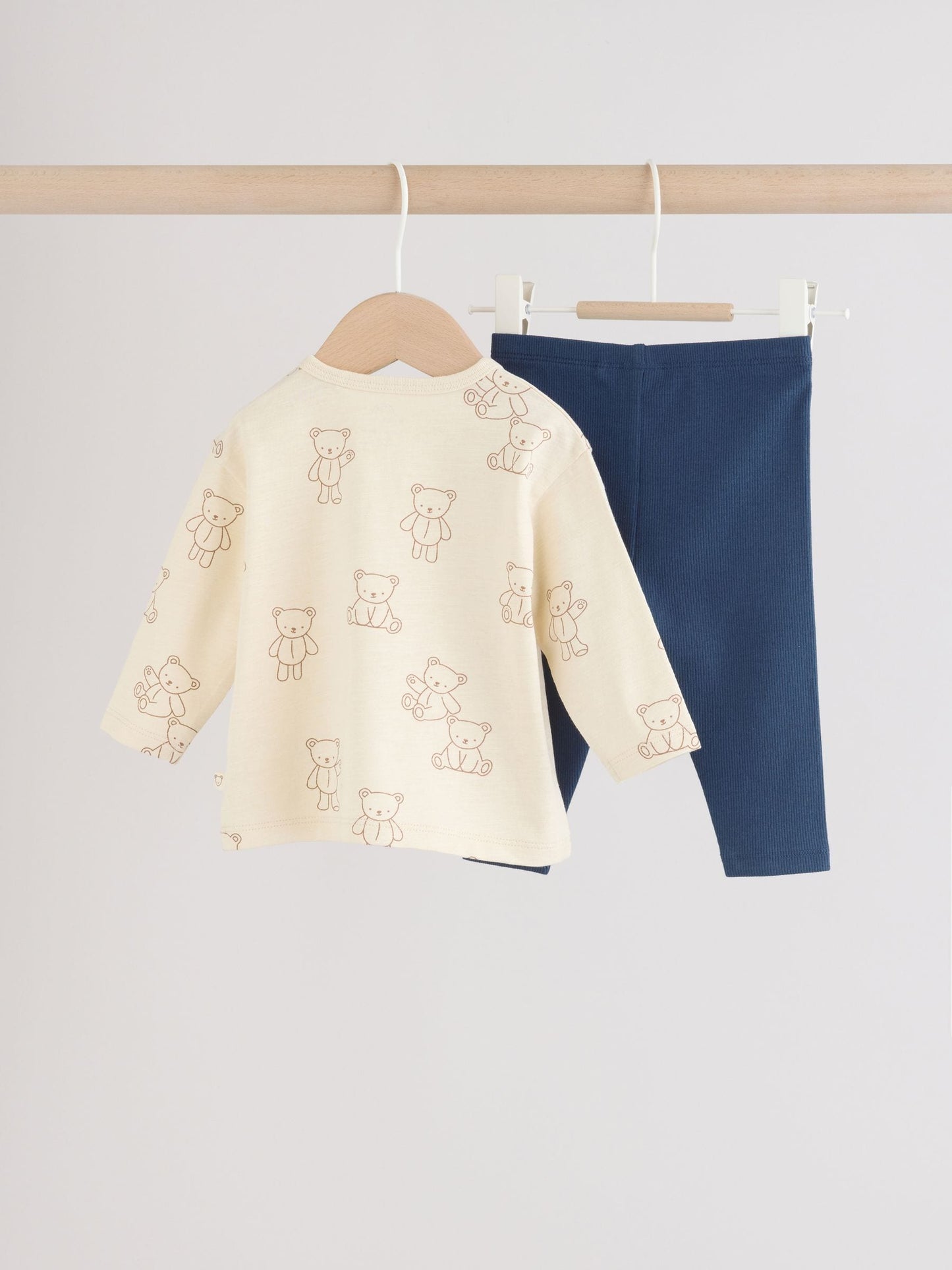 Blue/Brown Little Bear Cub Baby Top and Leggings Set 2 Piece (0mths-3yrs) image 6