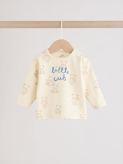Blue/Brown Little Bear Cub Baby Top and Leggings Set 2 Piece (0mths-3yrs) image 7