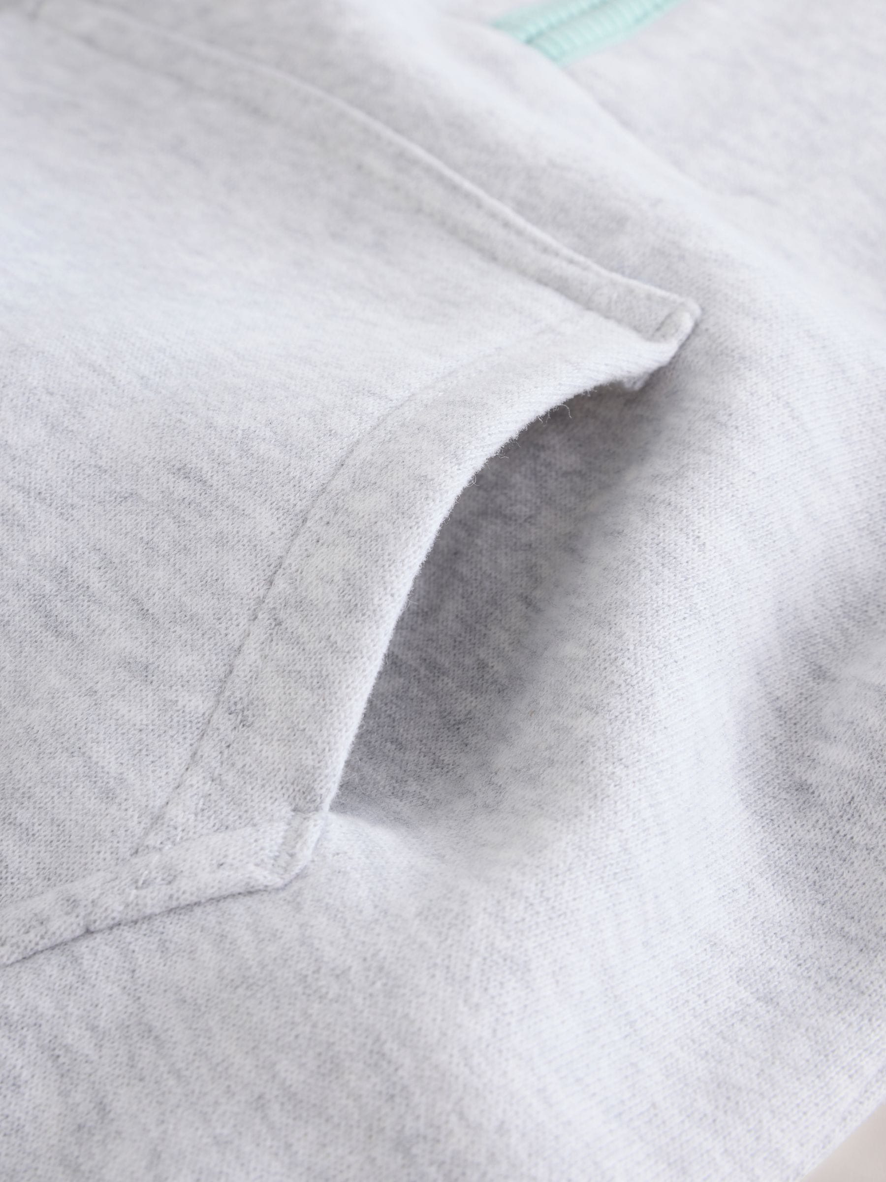 Grey Colourblock Hooded Baby Sweat Romper (0mths-3yrs) image 8