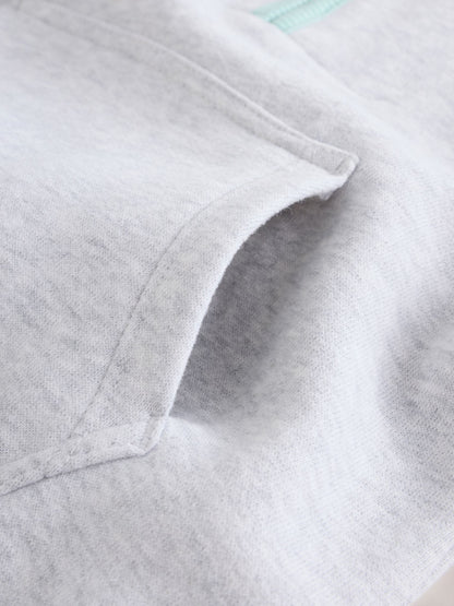 Grey Colourblock Hooded Baby Sweat Romper (0mths-3yrs) image 8