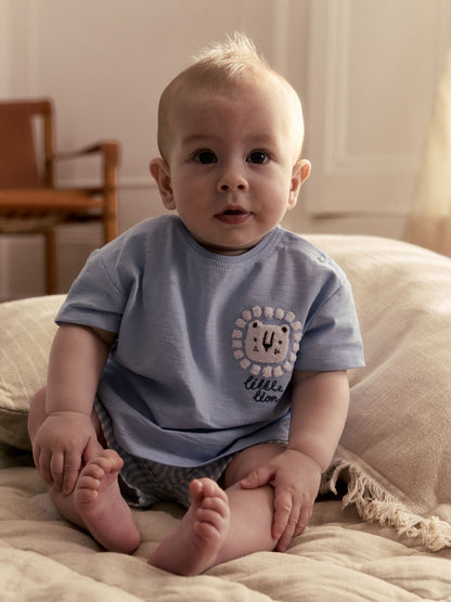 Blue Lion Top and Shorts Baby Set (0mths-2yrs) image 3
