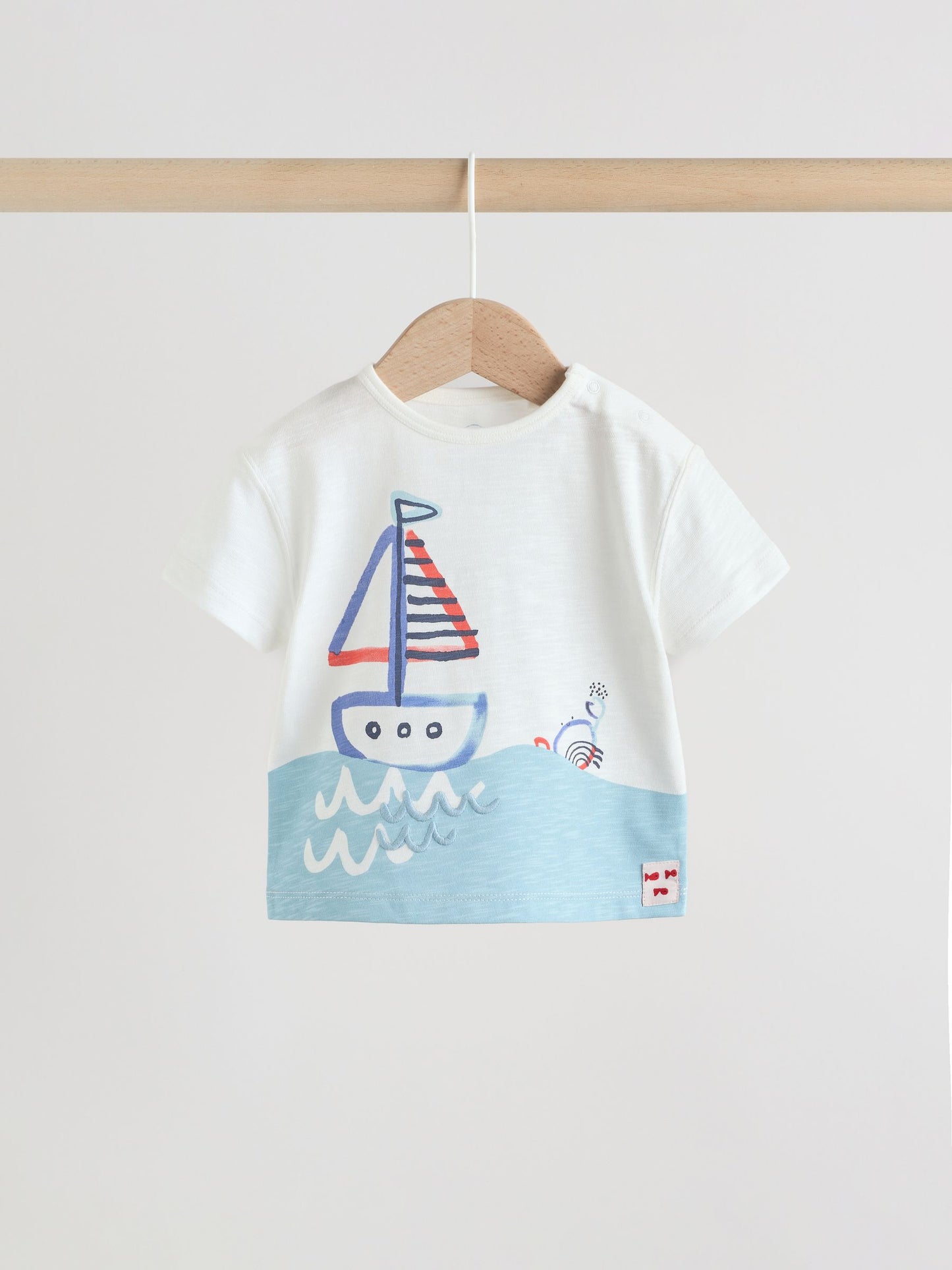 Blue Nautical Scene Top and Shorts Baby Set (0mths-2yrs) image 6