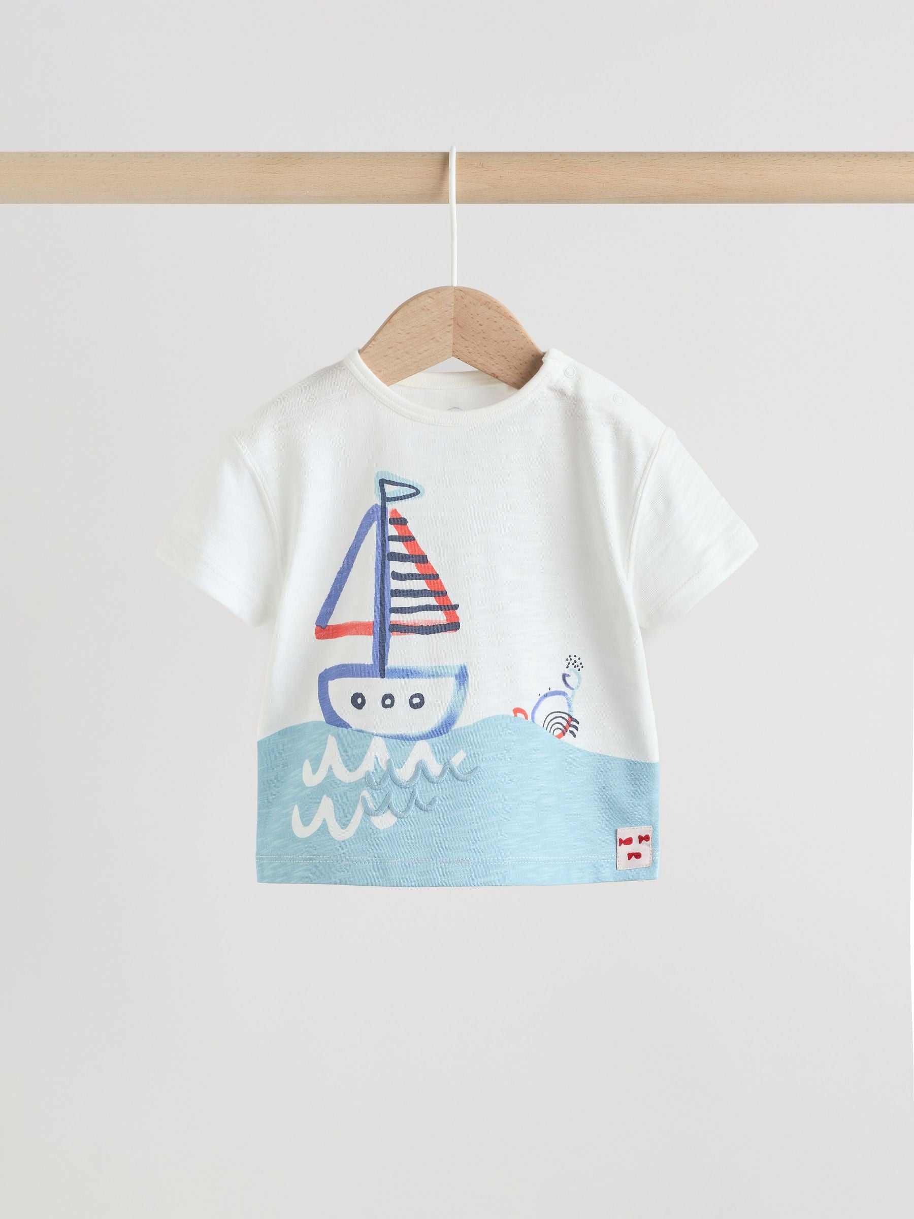 Blue Nautical Scene Top and Shorts Baby Set (0mths-2yrs) image 6