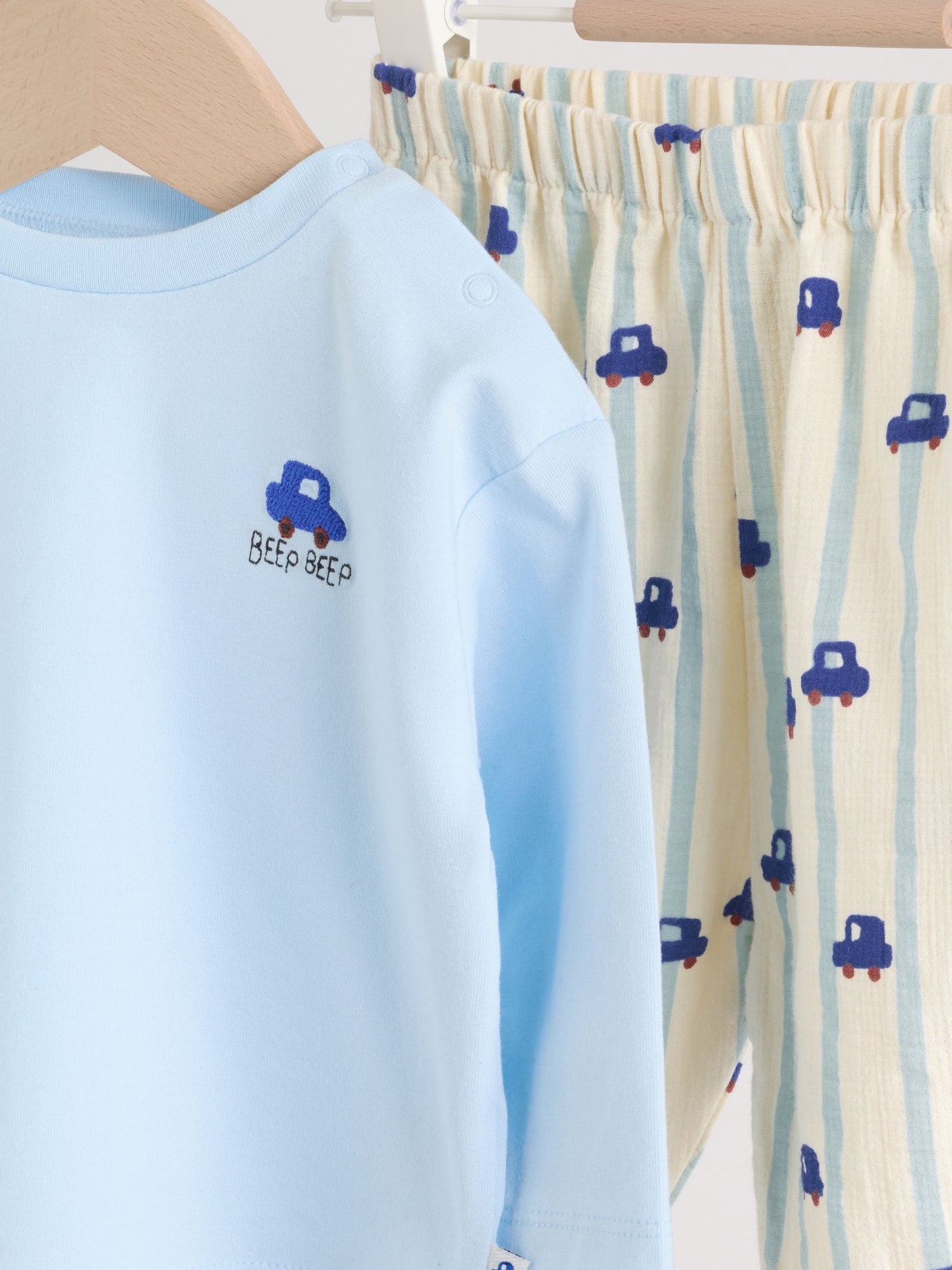 Blue Car Baby Top and Trousers Set (0mths-3yrs) image 4