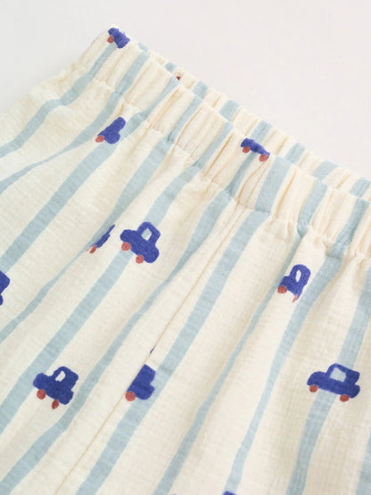 Blue Car Baby Top and Trousers Set (0mths-3yrs)