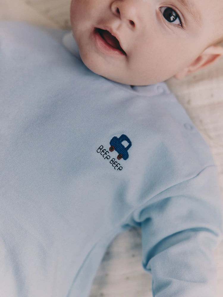 Blue Car Baby Top and Trousers Set (0mths-3yrs)