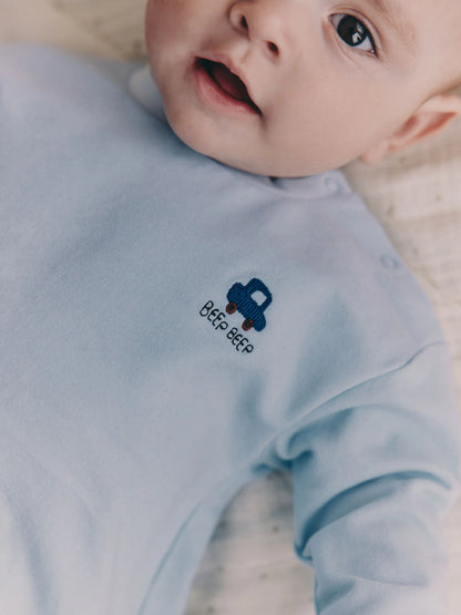 Blue Car Baby Top and Trousers Set (0mths-3yrs)