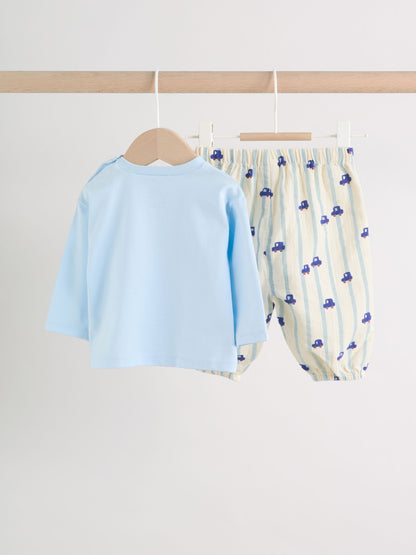 Blue Car Baby Top and Trousers Set (0mths-3yrs) image 6