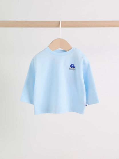 Blue Car Baby Top and Trousers Set (0mths-3yrs)
