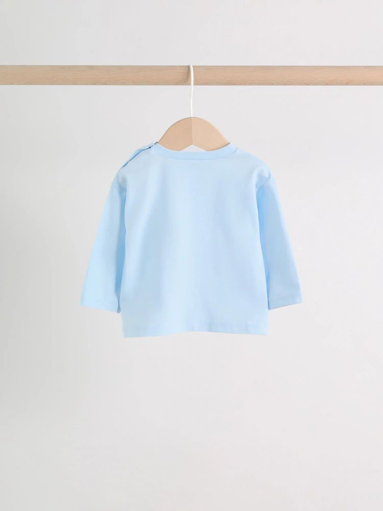 Blue Car Baby Top and Trousers Set (0mths-3yrs)