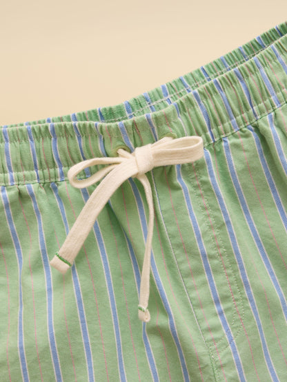 Dsiney Kidz - Joules Boys' Hadley Green Striped Cotton Woven Shorts image 7