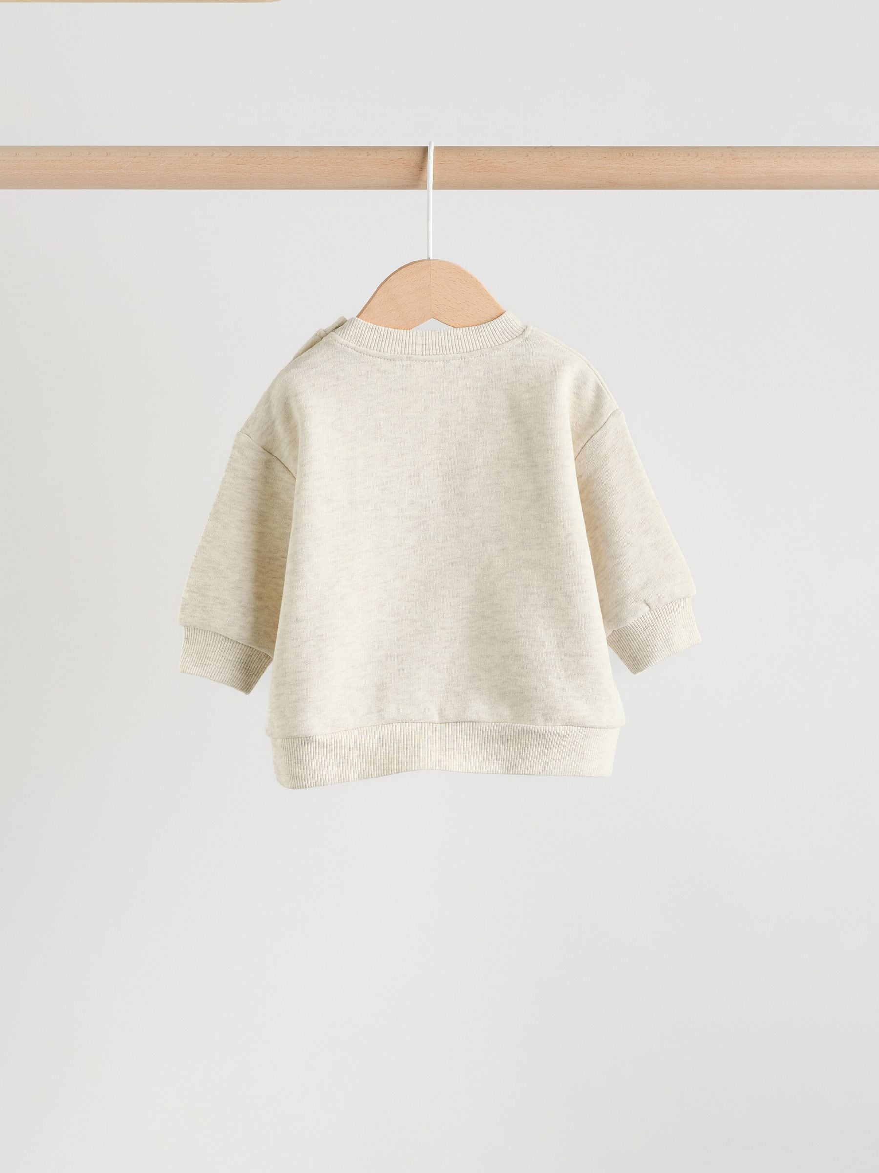 Grey Stripe Dog Sweatshirt and Shorts Baby Set (0mths-2yrs) image 5