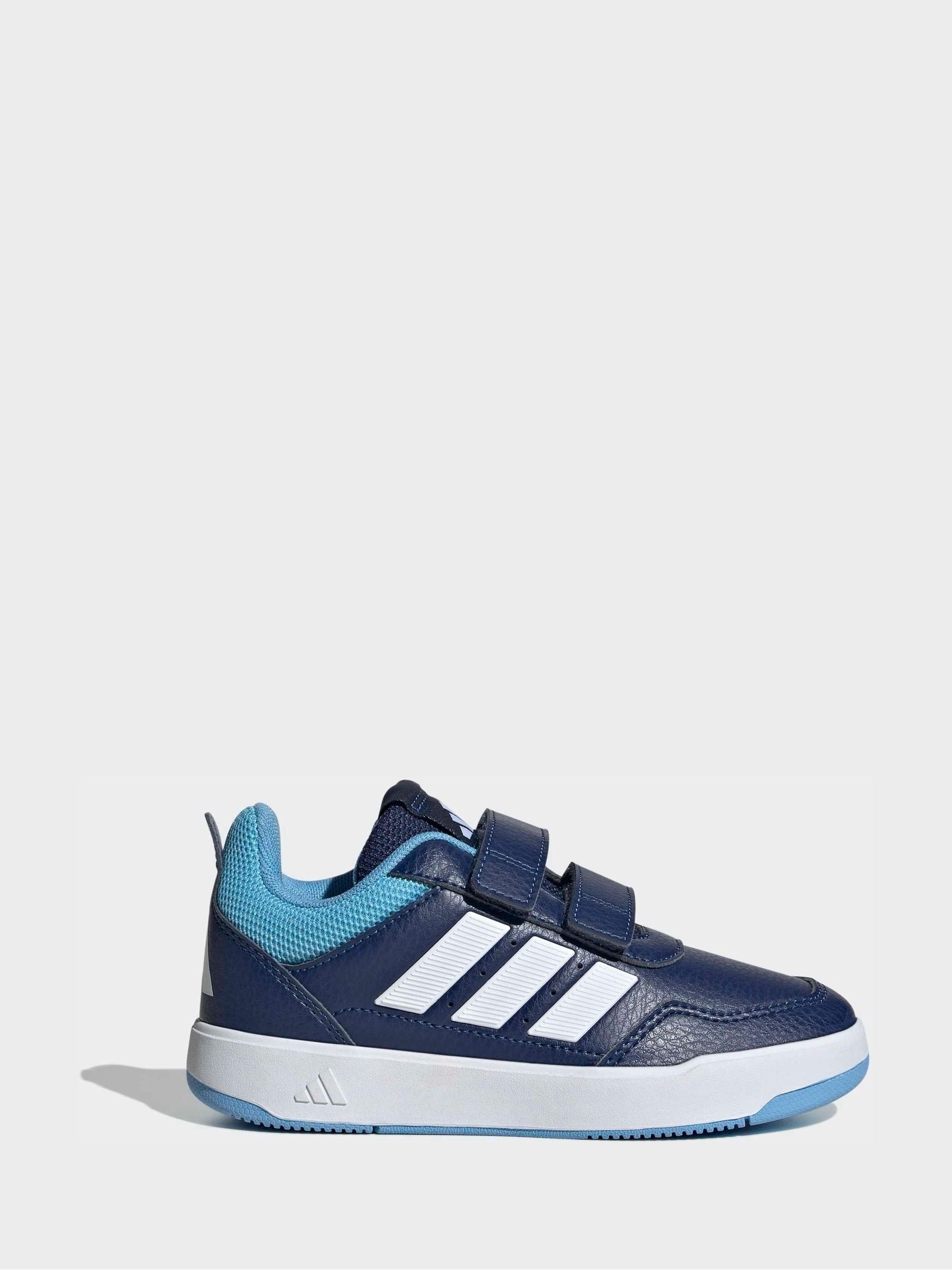 adidas Dark Blue Hook and Loop Tensaur Sport 3.0 Junior Trainers image 1