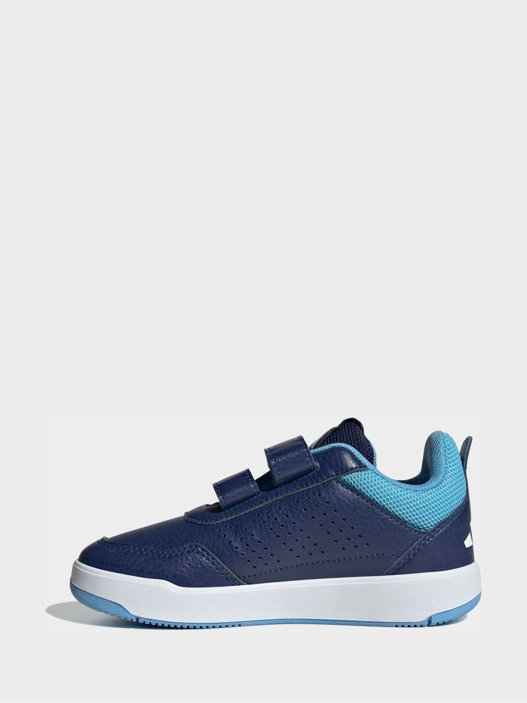 adidas Dark Blue Hook and Loop Tensaur Sport 3.0 Junior Trainers image 2