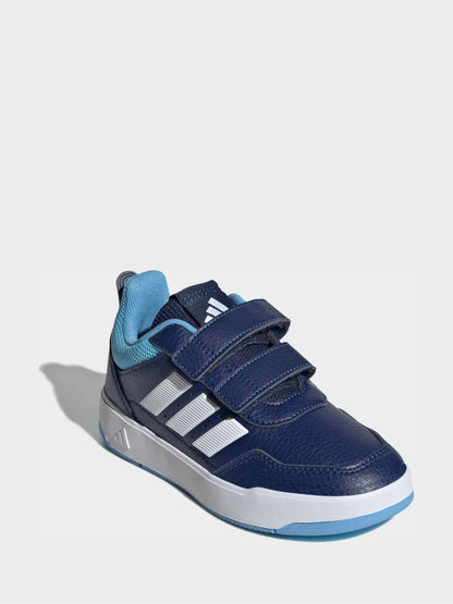 adidas Dark Blue Hook and Loop Tensaur Sport 3.0 Junior Trainers image 3