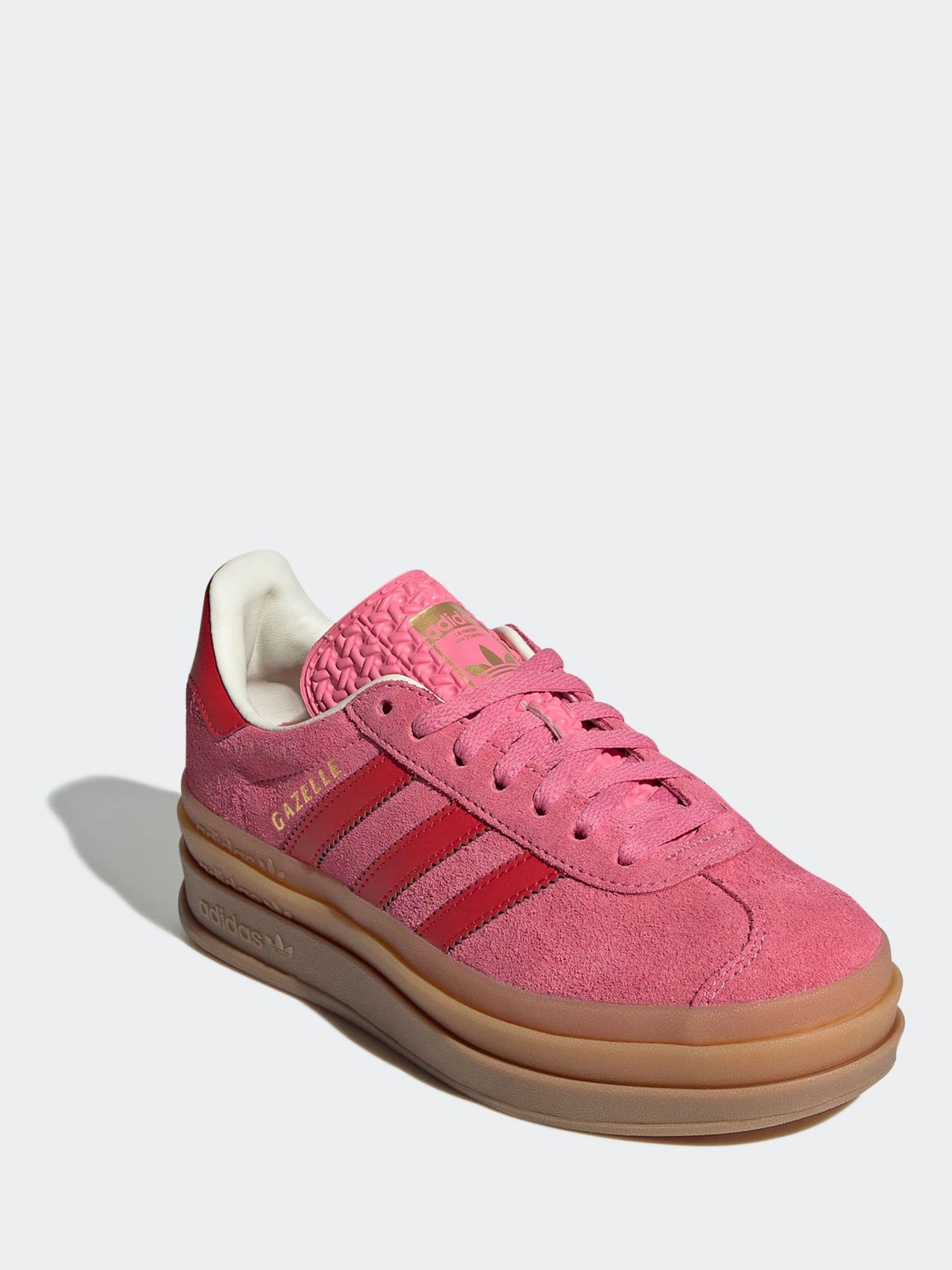 adidas Originals Rose Pink Gazelle Bold Junior Trainers image 3