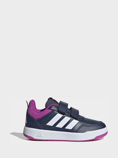 adidas Dark Blue/Purple Hook and Loop Tensaur Sport 3.0 Junior Trainers image 1