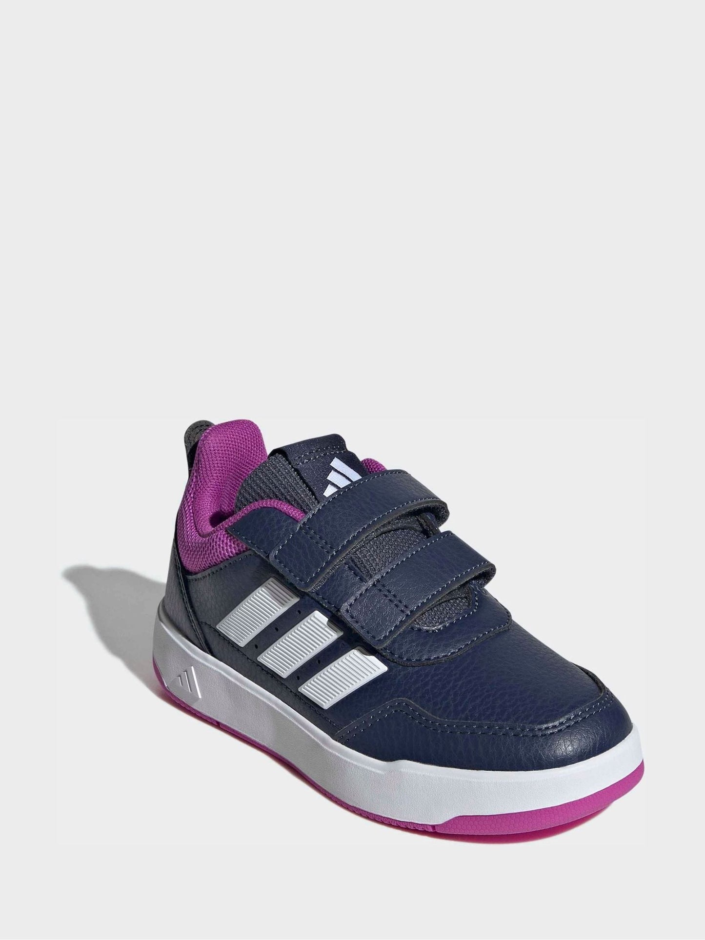 adidas Dark Blue/Purple Hook and Loop Tensaur Sport 3.0 Junior Trainers image 2