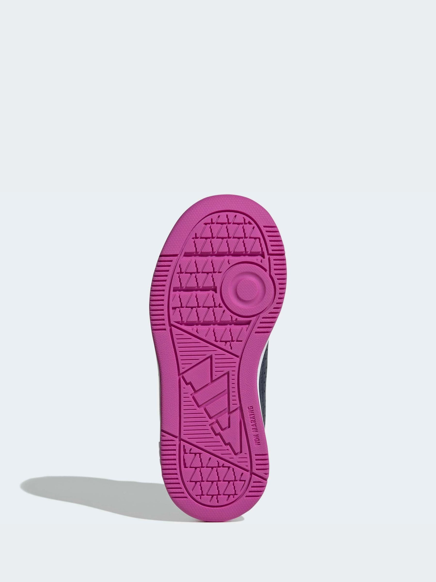 adidas Dark Blue/Purple Hook and Loop Tensaur Sport 3.0 Junior Trainers image 3